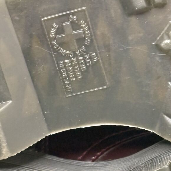 Dr. Martens Vegan Jadon II 8-Eye Synthetic Boot Cherry Red 6 US Women/5 US Men - Picture 13 of 13